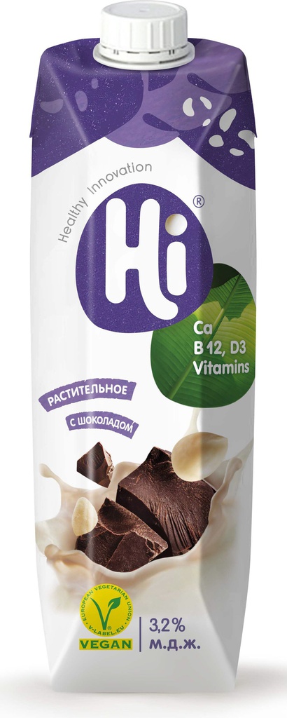 Напиток соевый шоколадный 3,2% "HI", 1л