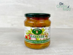 Фасоль с обжаренными грибами по-домашнему Юнона, 480г