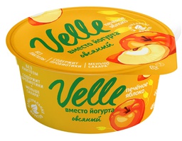 Йогурт овсяный Velle печеное яблоко, 130г