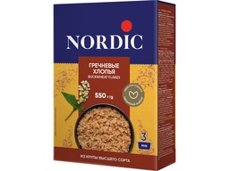Хлопья Nordic гречневые, 550г