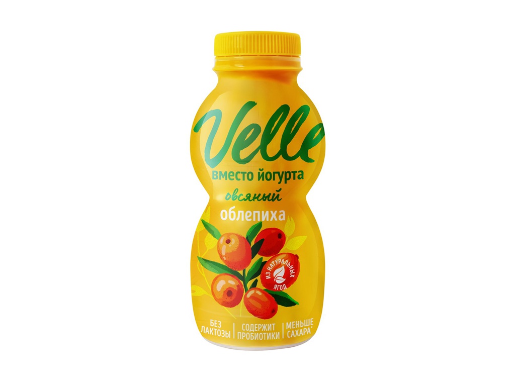 Питьевой растительный йогурт Velle Овсяный облепиха, 230г