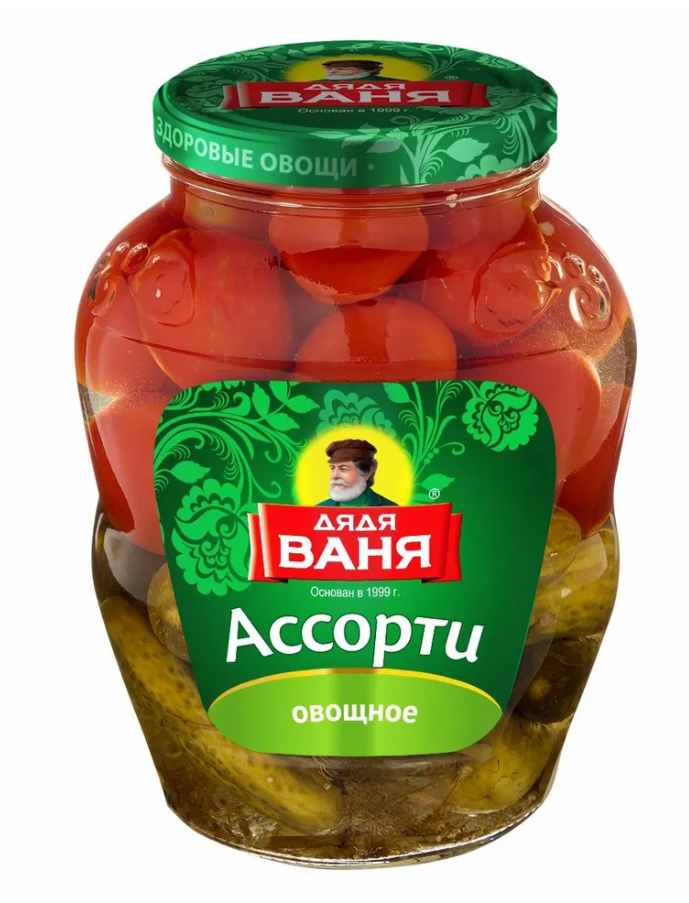 Ассорти овощное Дядя Ваня, 1,8кг