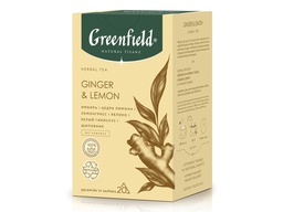 Чайный напиток Гринфилд Имбирь и лимон, (20х 1,8г) 36г