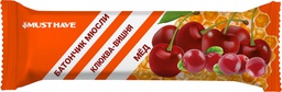 Батончик-мюсли Must Have с клюквой вишней и медом, 25г