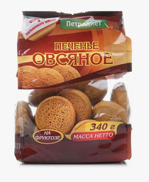 Печенье овсяное на фруктозе Петродиет, 340г