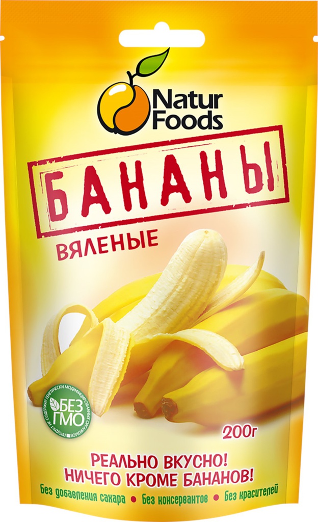 Банан вяленый Natur Foods, 200гр