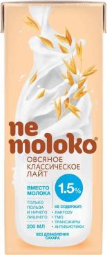 NeMoloko напиток овсяный 1.5% лайт 0,2л