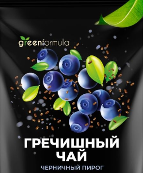 Гречишный чай Черничный пирог Greenformula, 100г