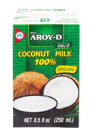 Кокосовое молоко Aroy-D Coconut Milk 17-19%, 250мл