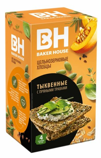 Хлебцы Baker house Тыквенные с пряными травами 180г