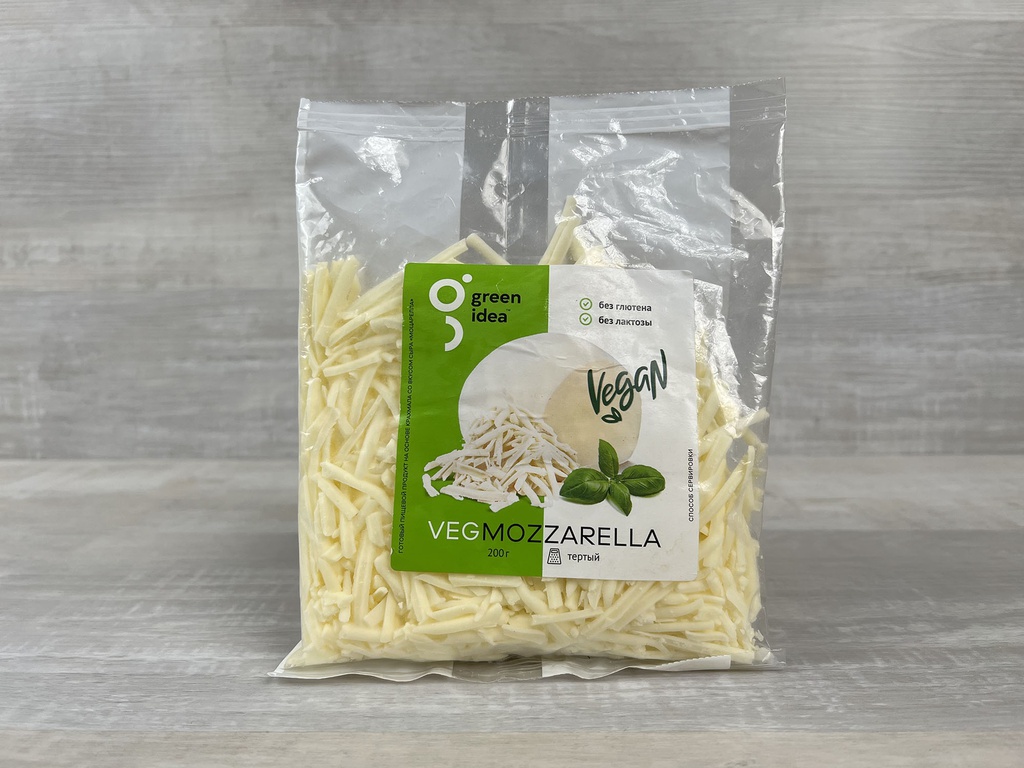 Сырный продукт Моцарелла VEGAN Green Idea тертый , 200г