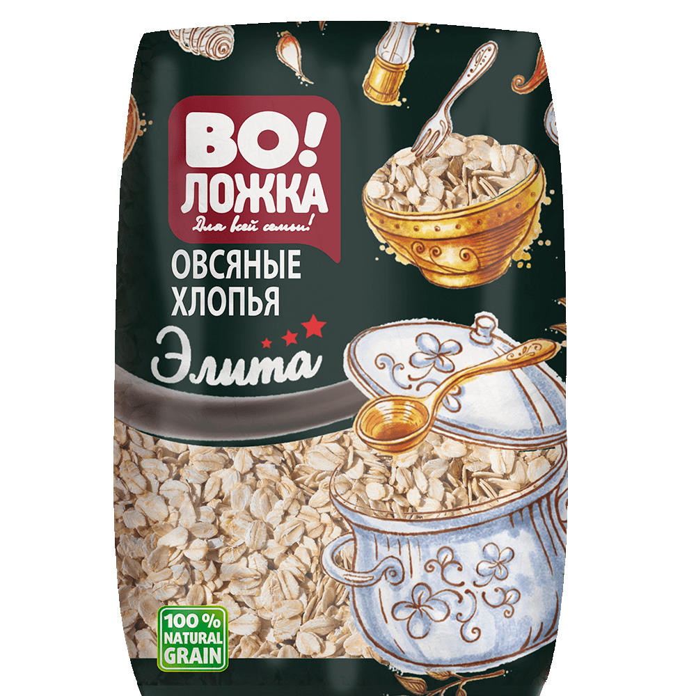 Хлопья овсяные Элита ВоЛожка, 450 г