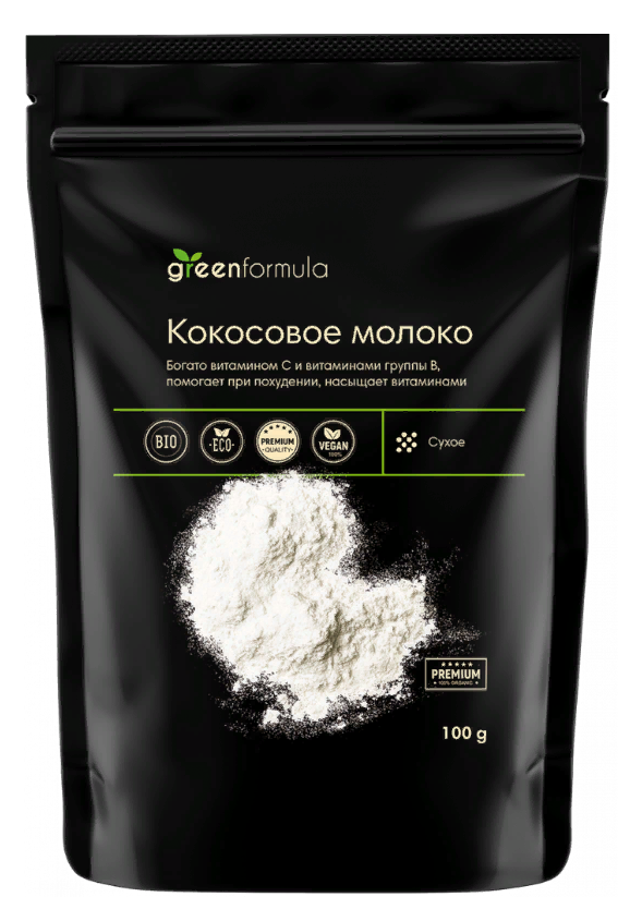 Сухое кокосовое молоко Greenformula, 100г