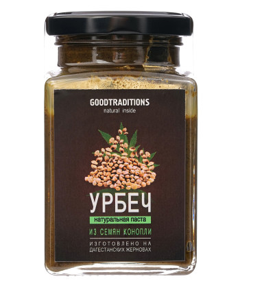 Урбеч из семян конопли, 230г Goodtraditions