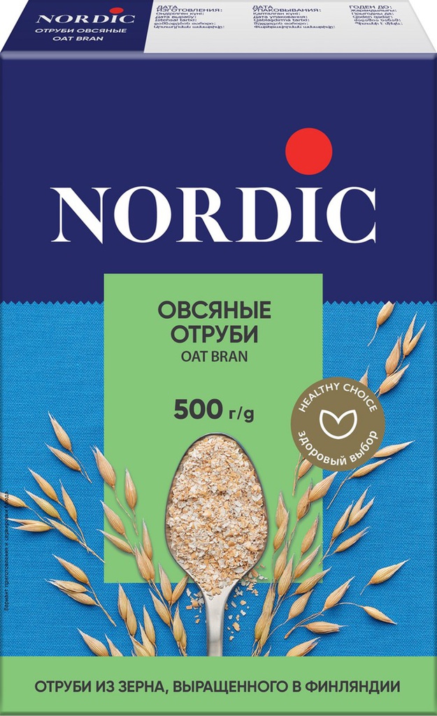 Отруби овсяные Nordic, 500г