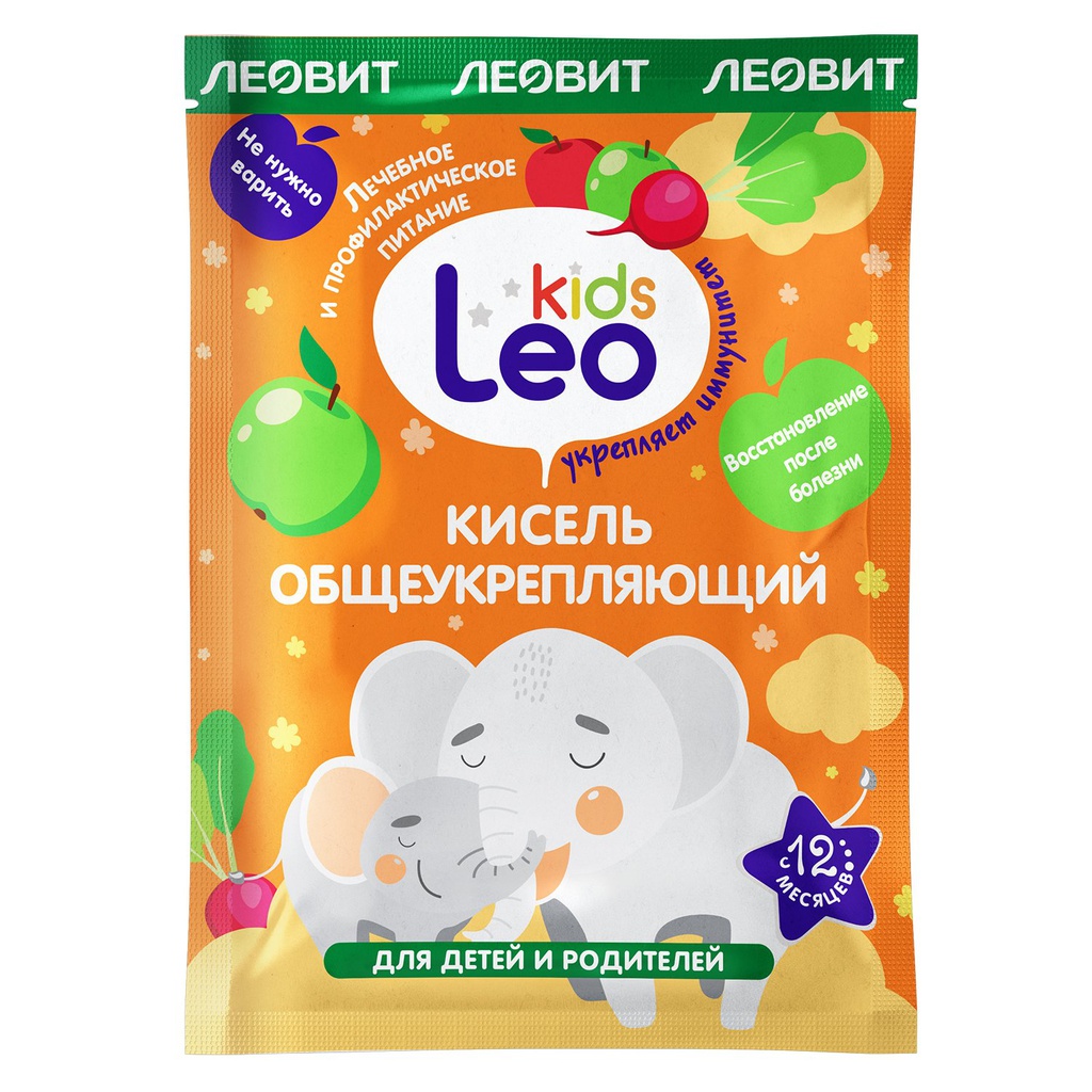 Кисель Leo kids общеукрепляющий, 12г