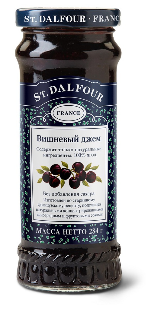 Джем St. Dalfour вишневый без сахара, 284г