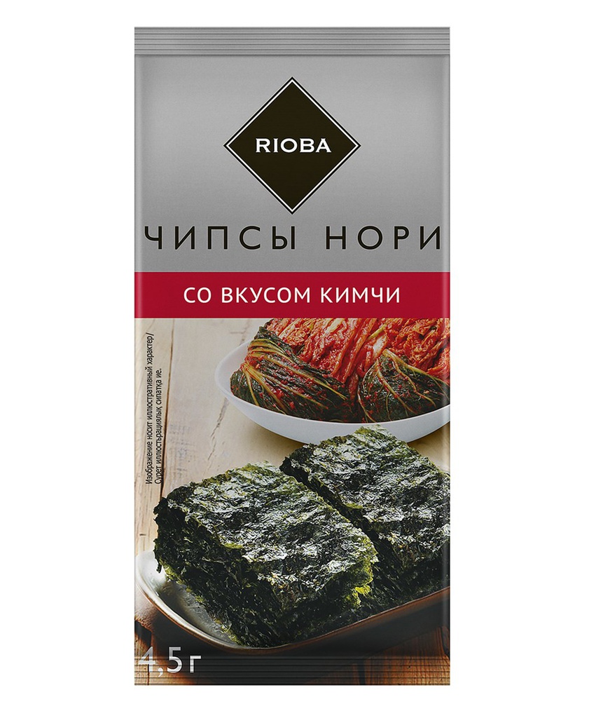 RIOBA Чипсы нори кимчи, 4.5г