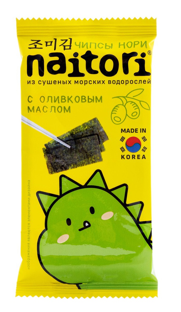 Чипсы нори Naitori с оливковым маслом, 3г