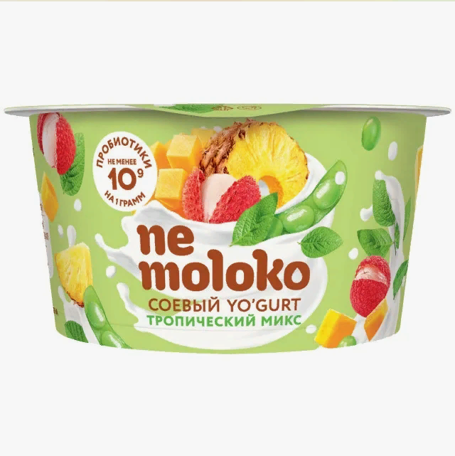 Йогурт продукт соевый Тропический микс NeMoloko, 130г