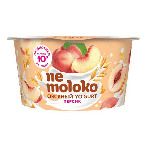 Йогурт продукт овсяный Персик NeMoloko, 130г