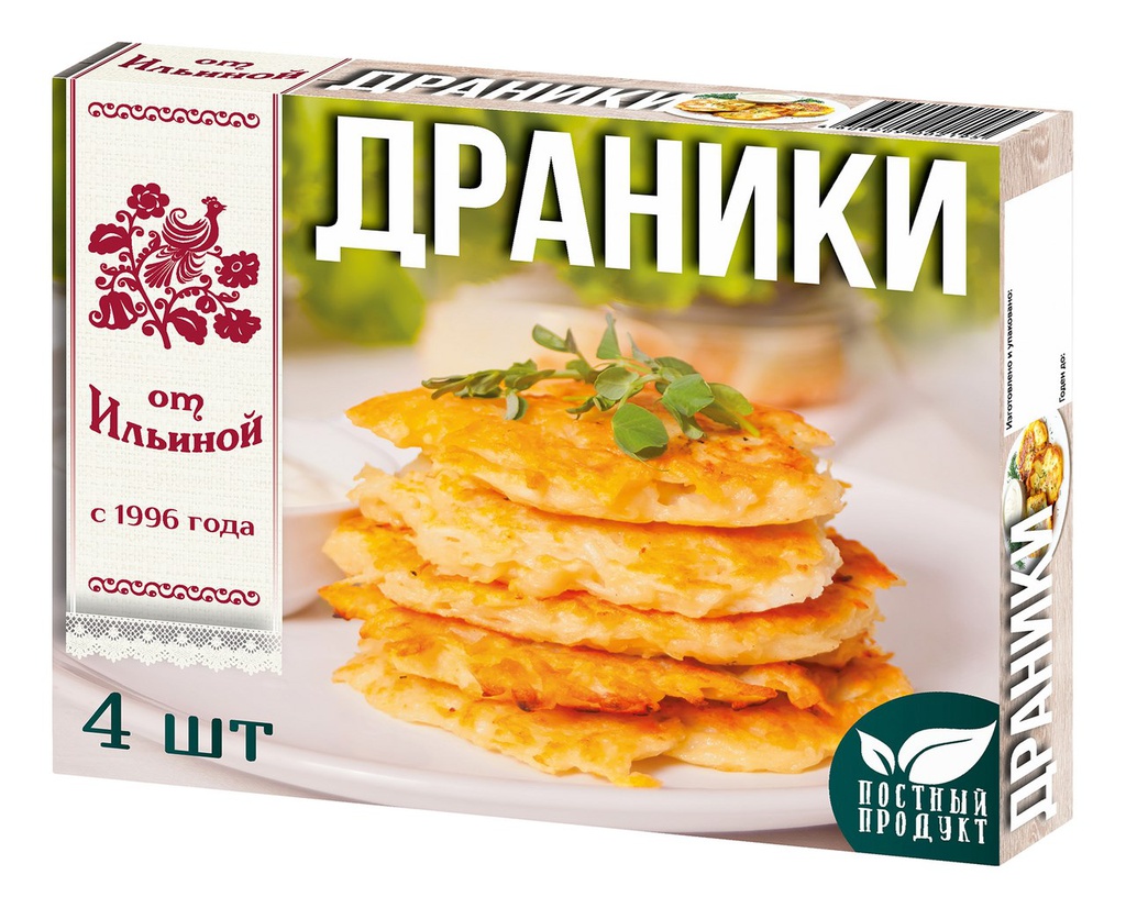 Драники От Ильиной из картофеля замороженные, 240г