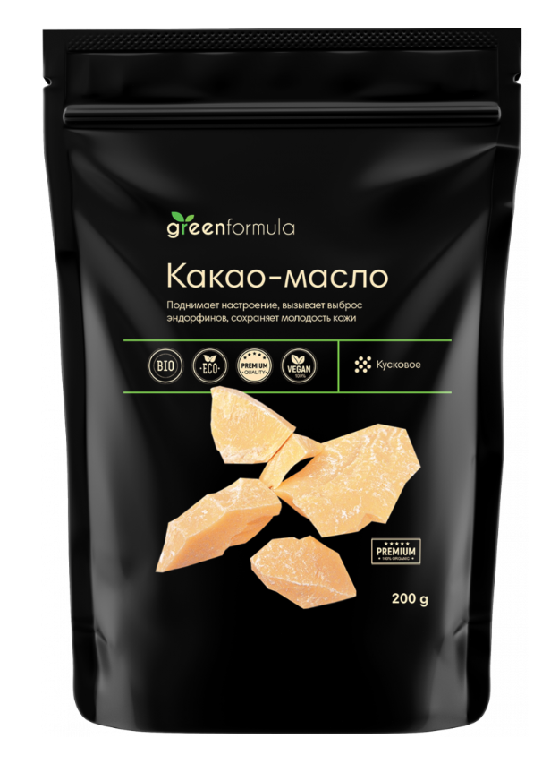 Какао-масло GreenFormula, 200г