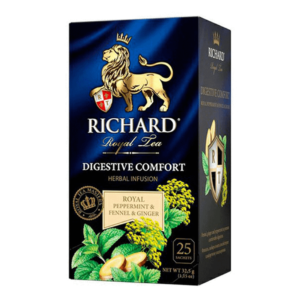 Чай Richard Royal Digestive comfort Peppermint & Fennel & Ginger, 25пак