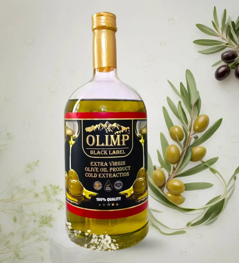 Масло оливковое Extra Virgin OLIMP BLACK LABEL, 1л