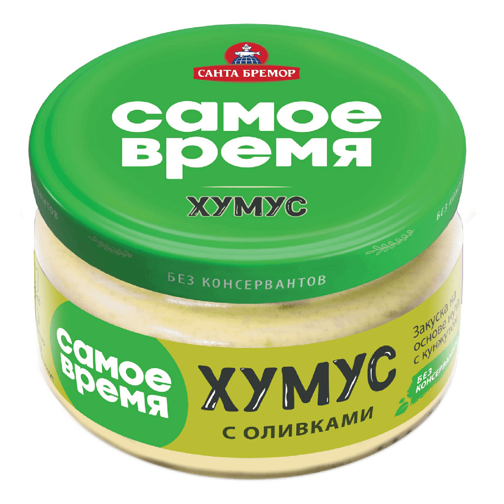 Хумус Самое время с оливками, 200г