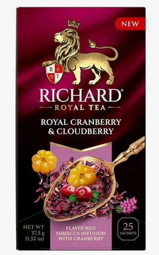 Чай Richard Royal CRANBERRY & CLOUDBERRY, 25пак