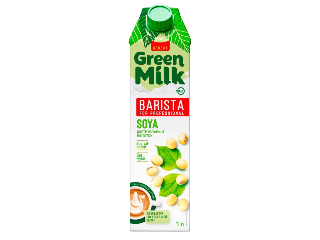 Напиток соевый Green Milk Soya Professional 1%, 1л