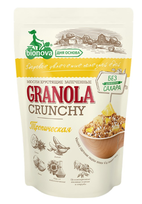 Гранола - мюсли Bionova ореховые, 400г