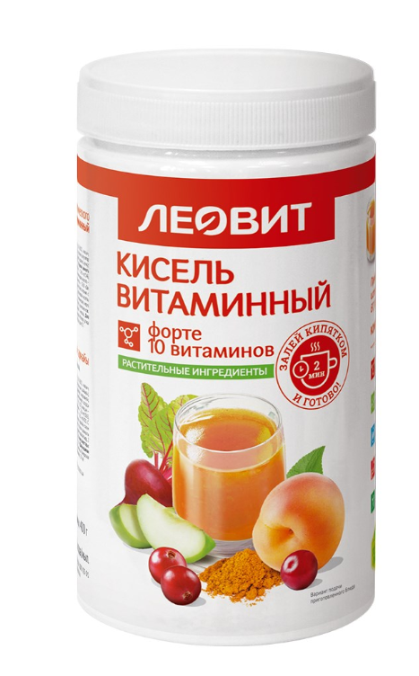 Кисель Леовит витаминный, банка 400г