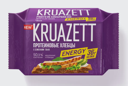 Протеиновые хлебцы Kruazett с семенами льна, 150 г
