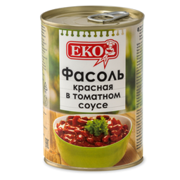 Фасоль Eko красная натуральная 400г