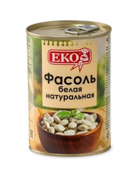 Фасоль Eko белая натуральная 400г