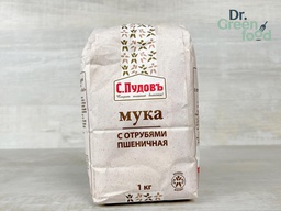 Мука С.Пудовъ Пшеничная с отрубями 1кг