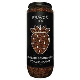 Чай травяной Bravos Ройбуш (земляника со сливками) 120 гр