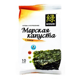 Чипсы нори Midori кимчи, 5г