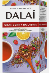 Чайный напиток Dalai Cranberry rooibos 25п