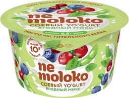 Йогурт продукт соевый Ягодный микс NeMoloko, 130г