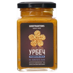 Урбеч из золотистого льна, 230г Goodtraditions