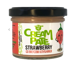 Крем паштет со вкусом клубники CREAM PATE STRAWBERRY, 100г