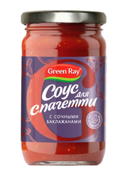 Соус для спагетти с сочными баклажанами Green Ray, 360г