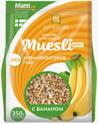 Мюсли запеченные с бананом Muesli Plus Matti, 350г