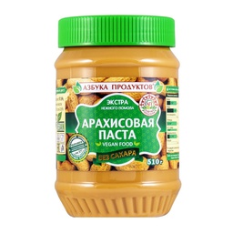 Арахисовая паста без сахара Азбука продуктов, 510г