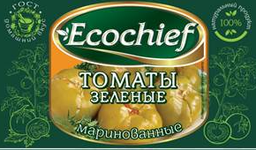 Томаты зеленые маринованные Ecochief, 680г