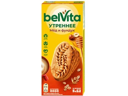 Печенье Belvita Утреннее с фундуком и медом, 225г
