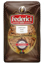 Макароны Federici Спиральки №42 цельнозерновые, 400 г